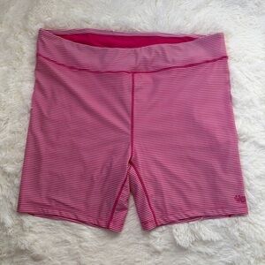 UV Skinz Womens Striped Active Swim Shorts Size 3XL Pink UPF50+ Beach Summer NWT